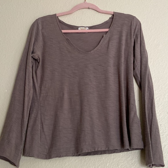 NATION Ltd Tee Bundle Long Sleeve, Size Small, a Navy Blue and a Tan - Picture 2 of 13